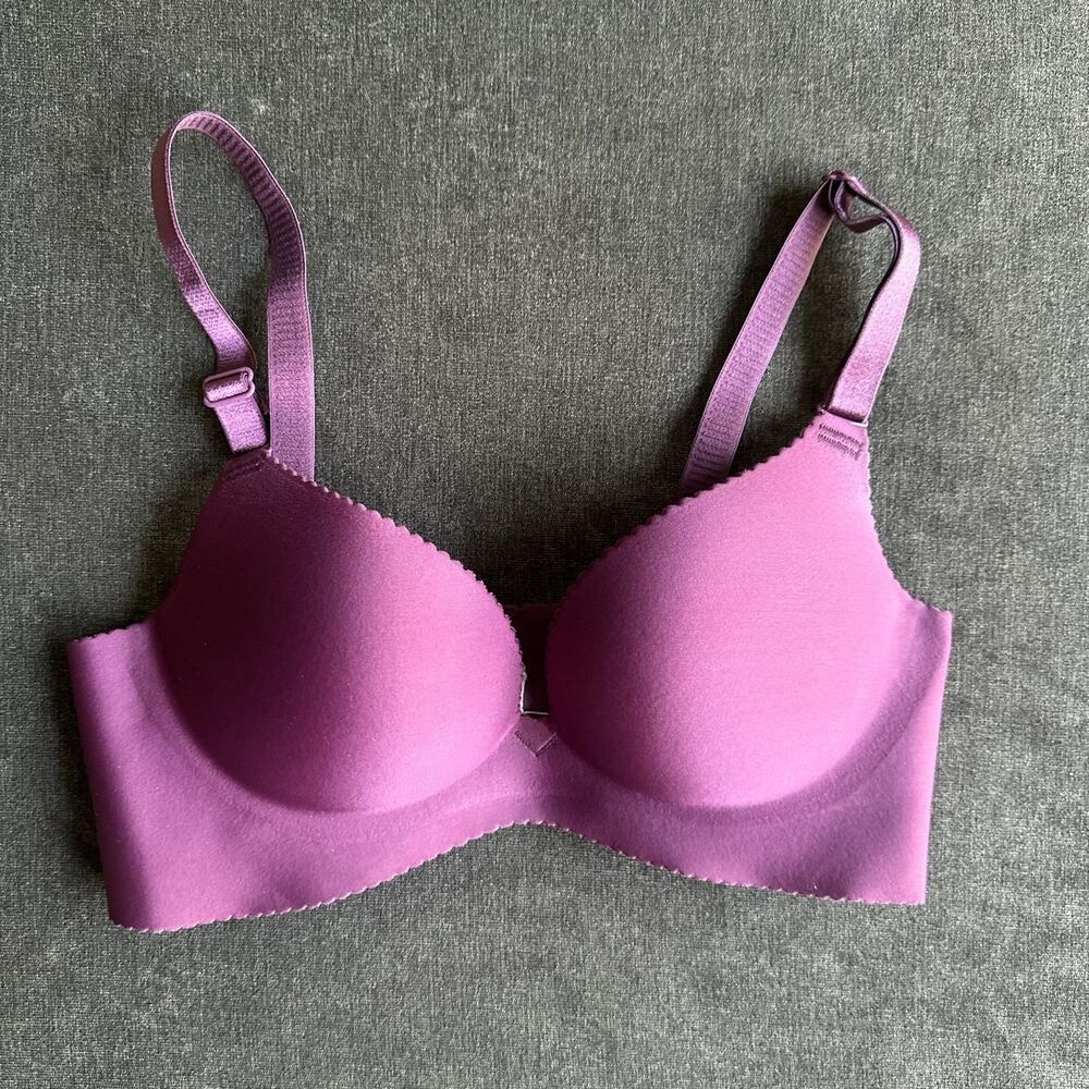 Unbranded Women's Purple and Burgundy Bra